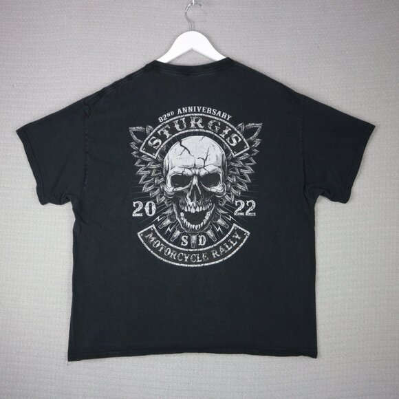 Sturgis 2022 Skull Biker Rally Tee Mens XL - Picture 1 of 5